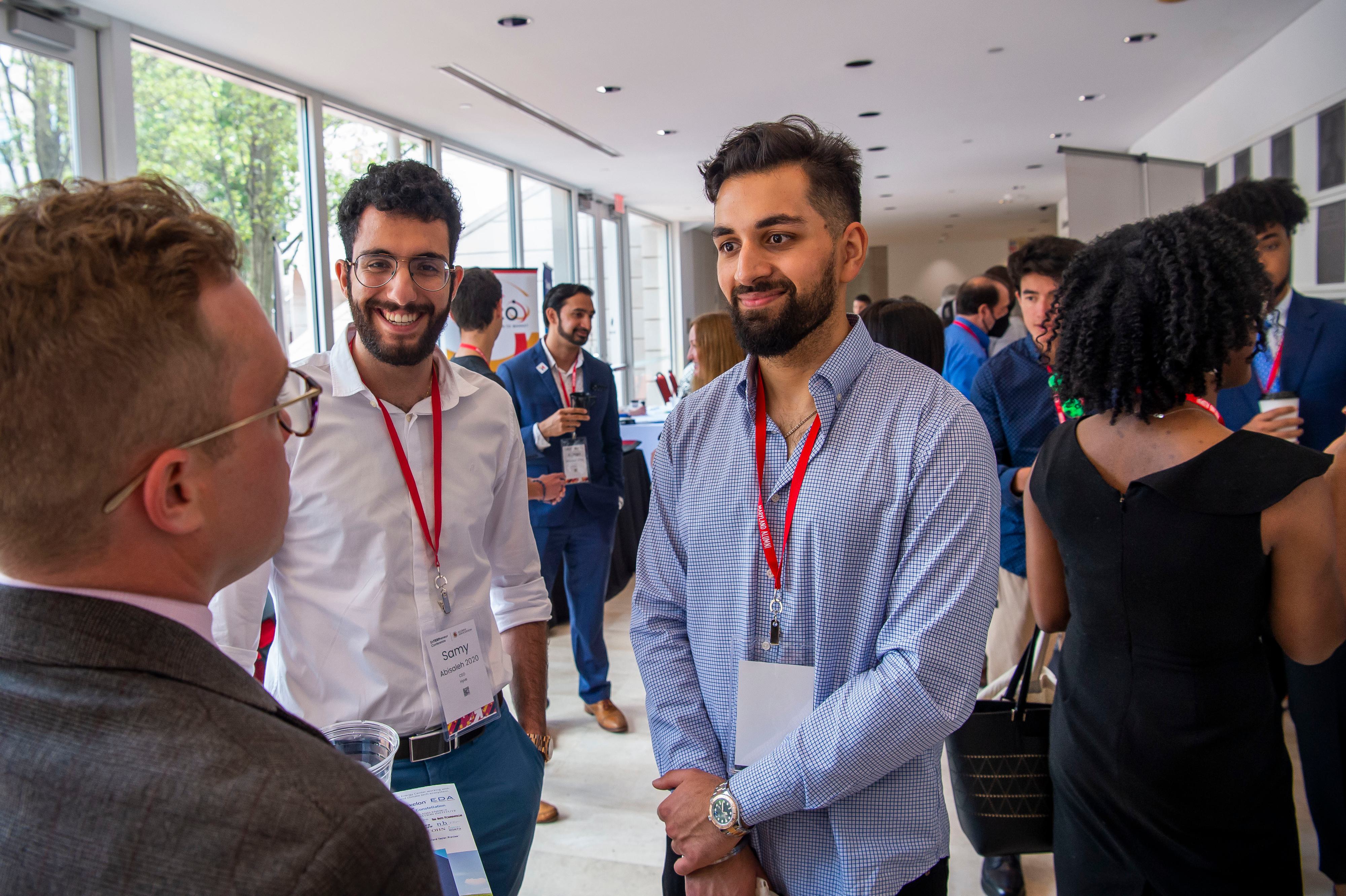 Akash Magoon ’18 speaks to attendees at the EnTERPreneur Conference.