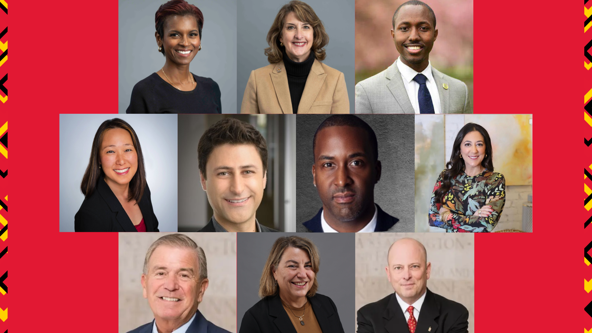 Headshots of departing board members
