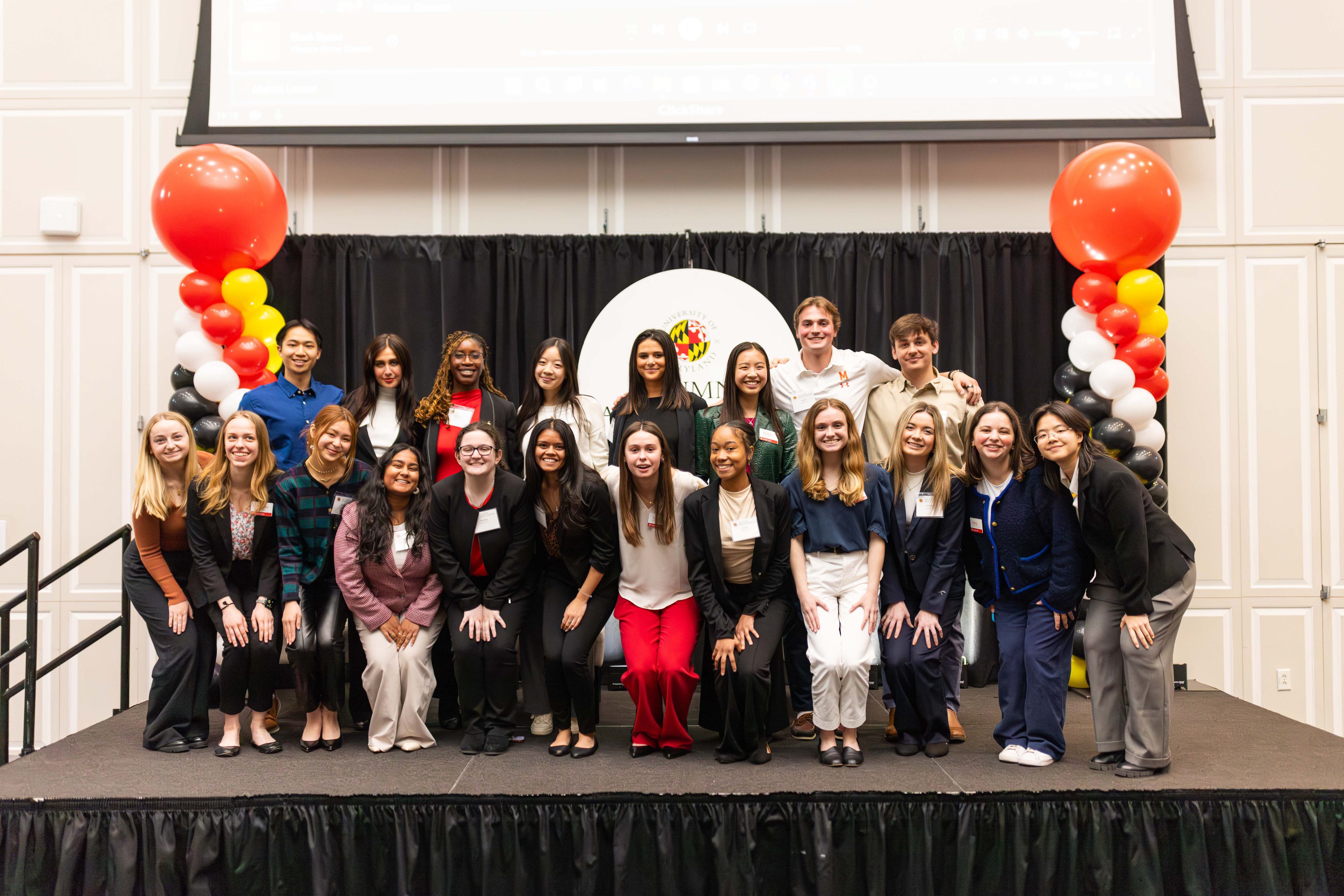 Terps Under 30 2024 Group Photo with Student Alumni Leadership Council