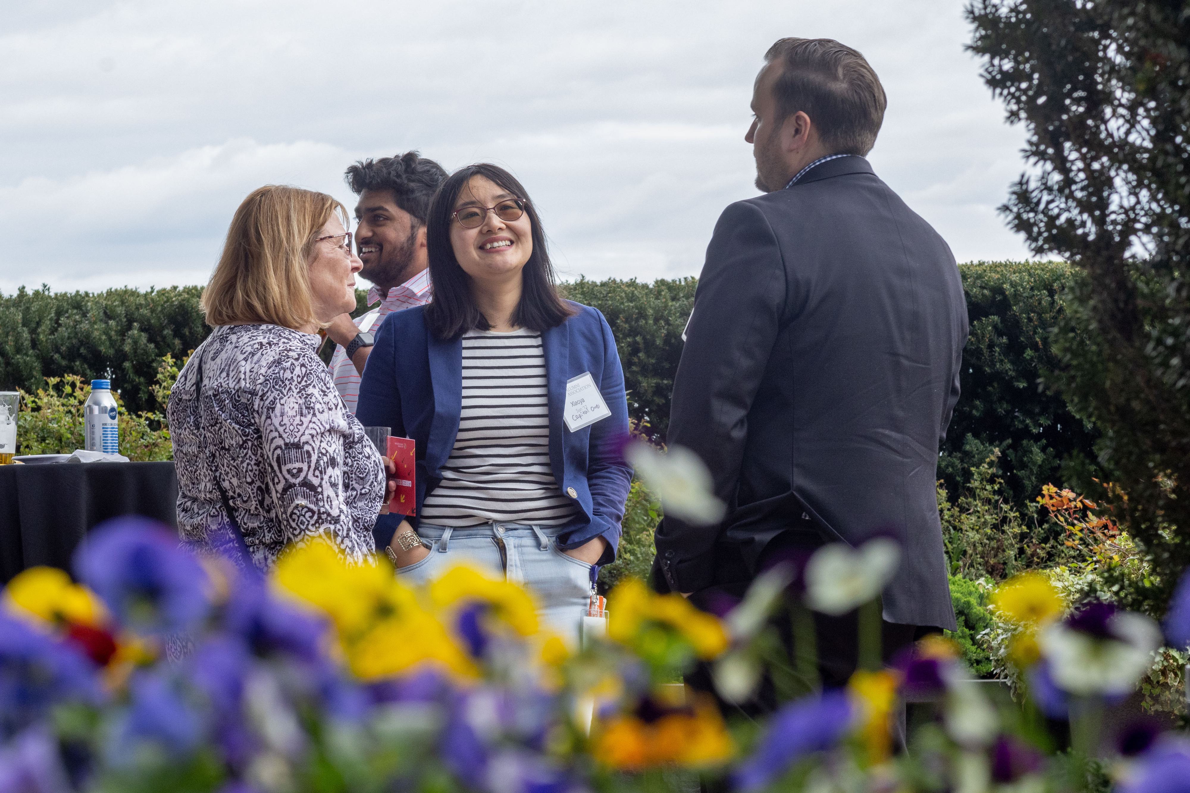 Terps networking at event