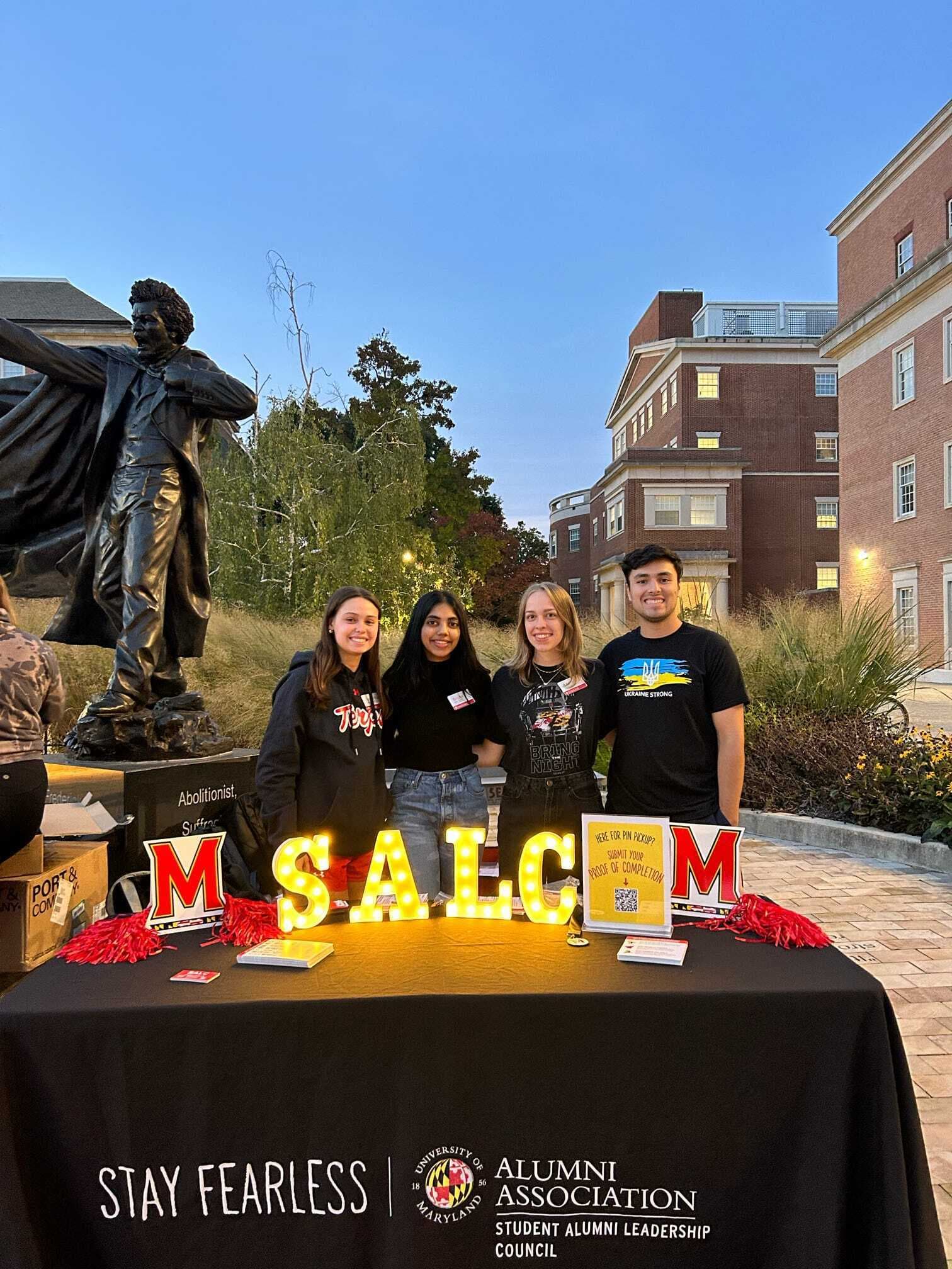 SALCers tabling during Terps Tradition Month