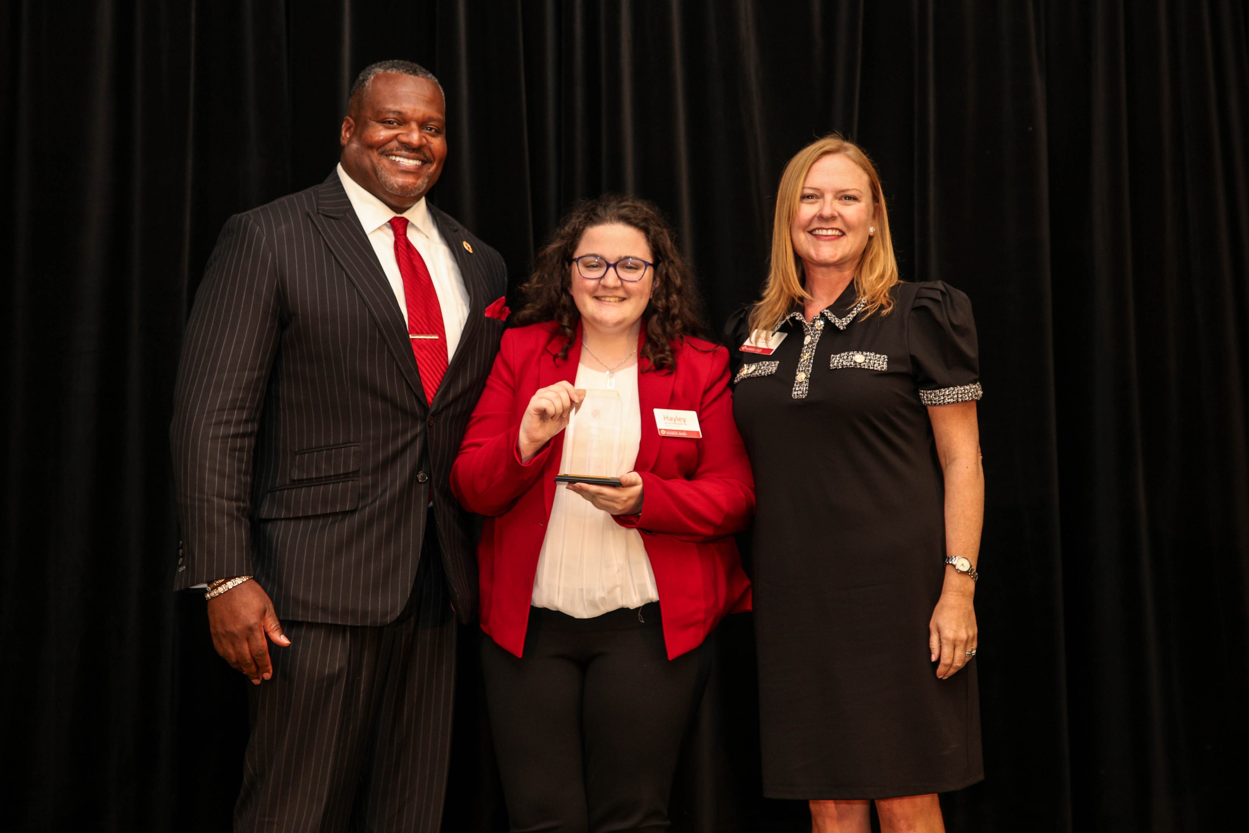 Bert D. Williams '96, Hayley Pinkowitz'25 and Jessica Roberts '02