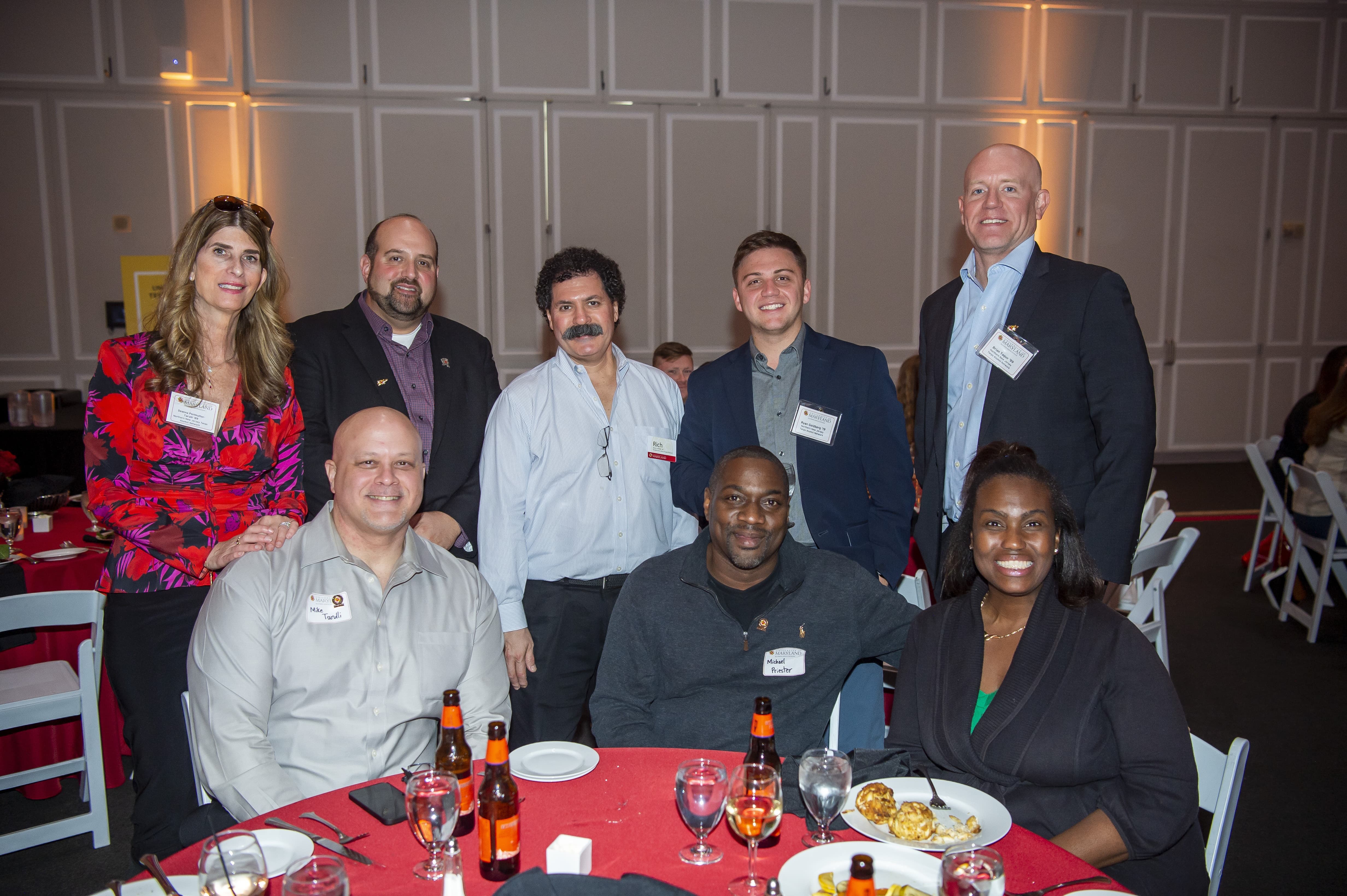 Photo of the Northern New Jersey Alumni Network representatives at the Leadership Awards