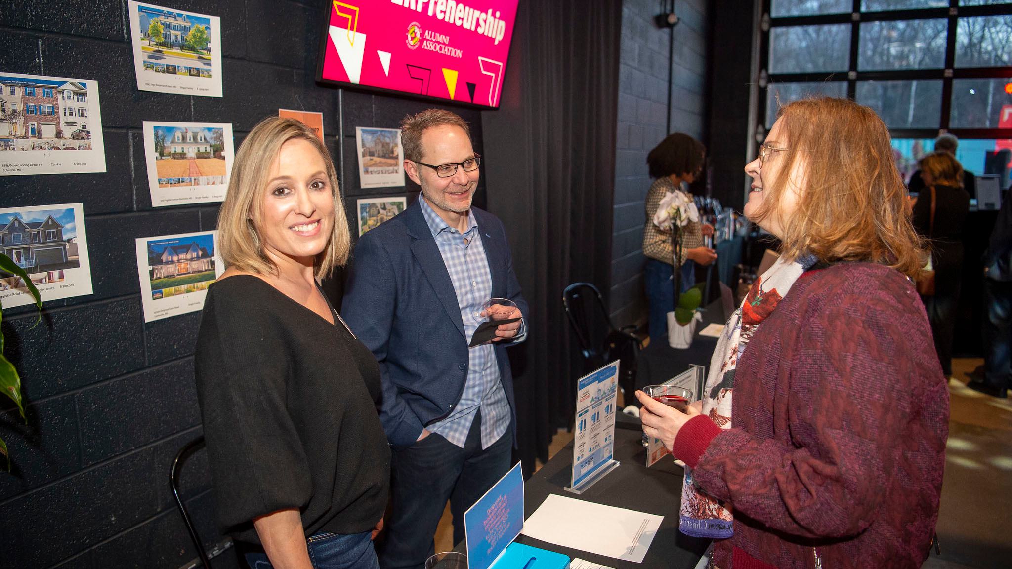 Rachel Carr (left), owner of Carr2 Real Estate, LLC, at the 2022 Celebrate of EnTERPreneurship event at The Hall CP.