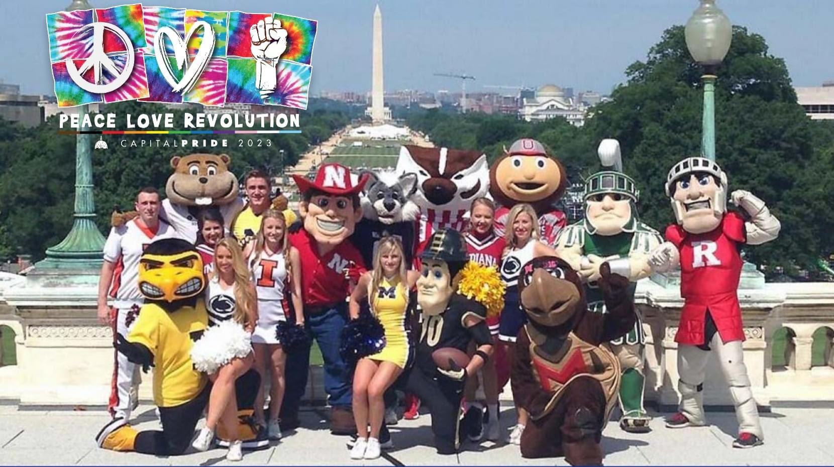 Big 10 alums at the DC Pride Festival