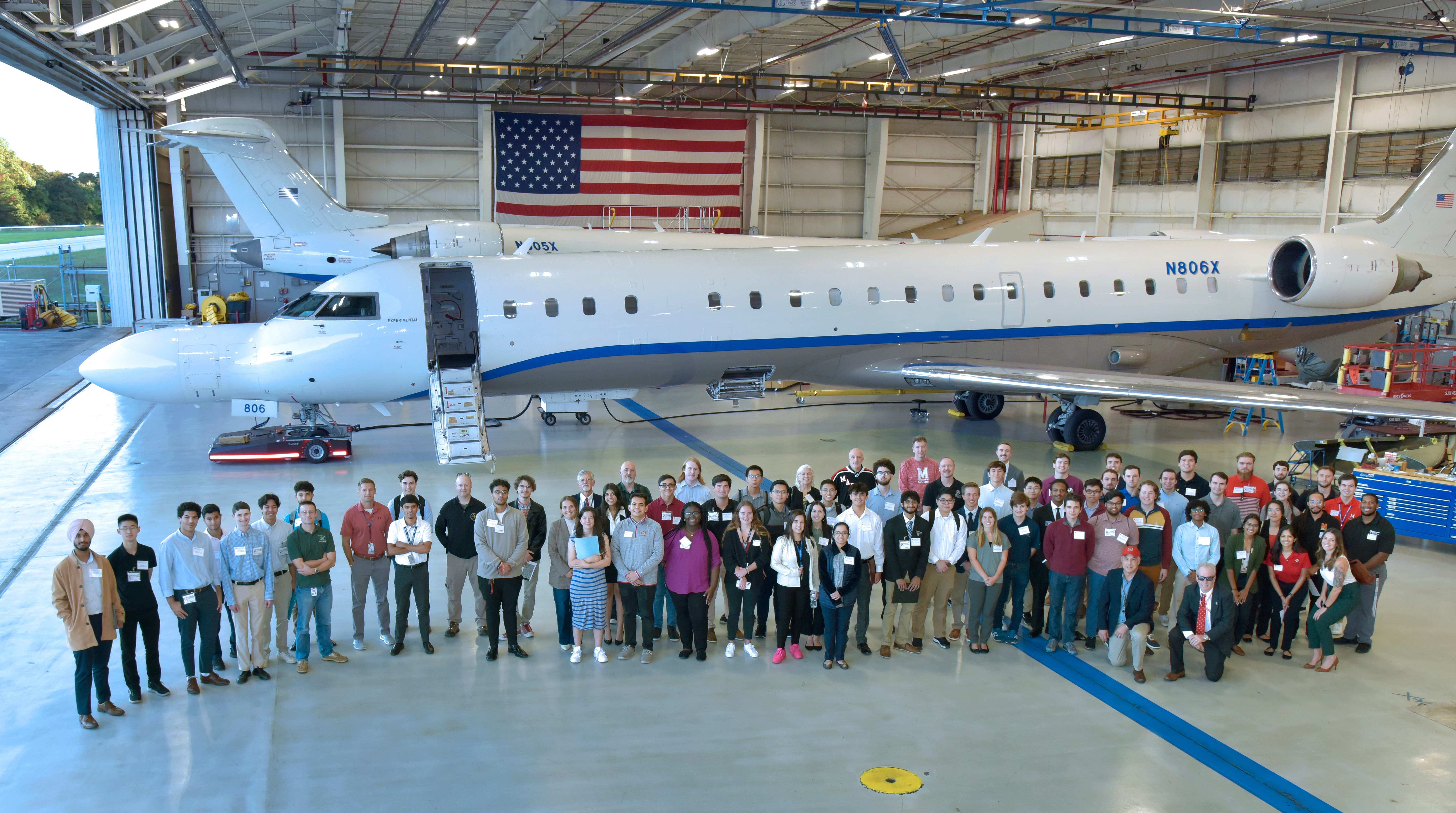 Northrop Grumman Terps and current students take a tour of Northrop Grumman headquarters in Linthicum, MD.