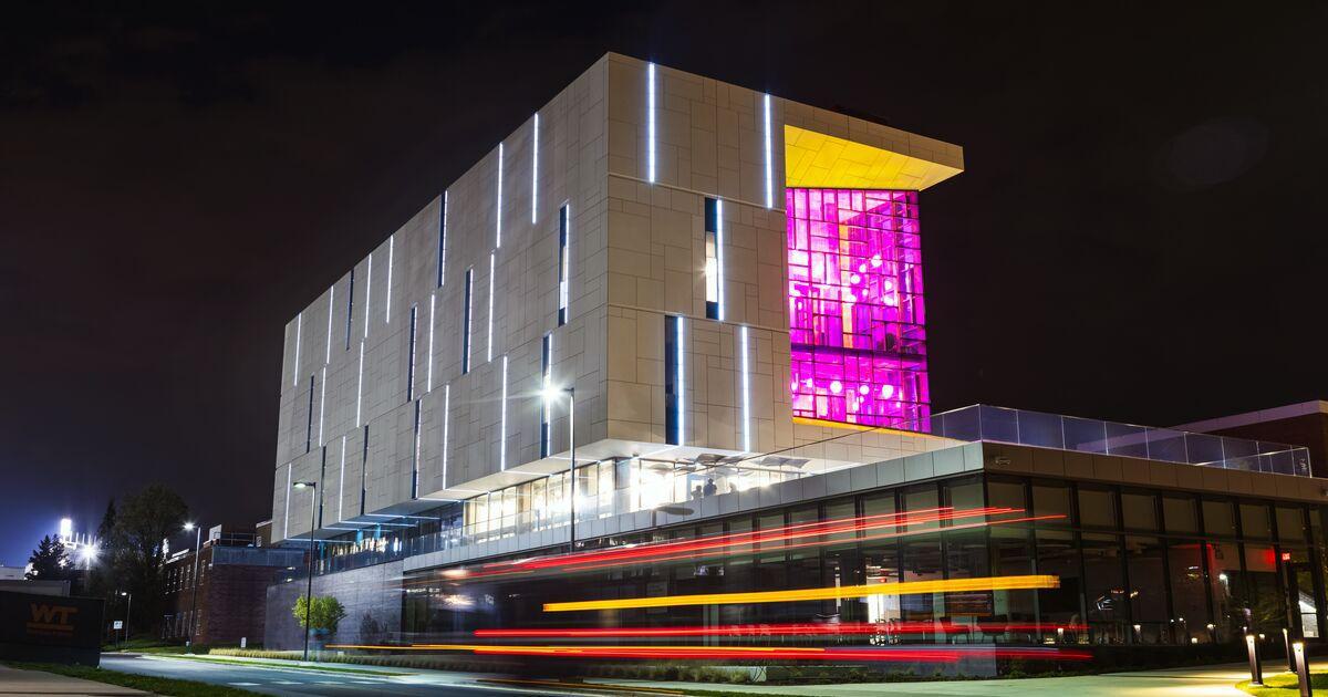 Idea factory building at night