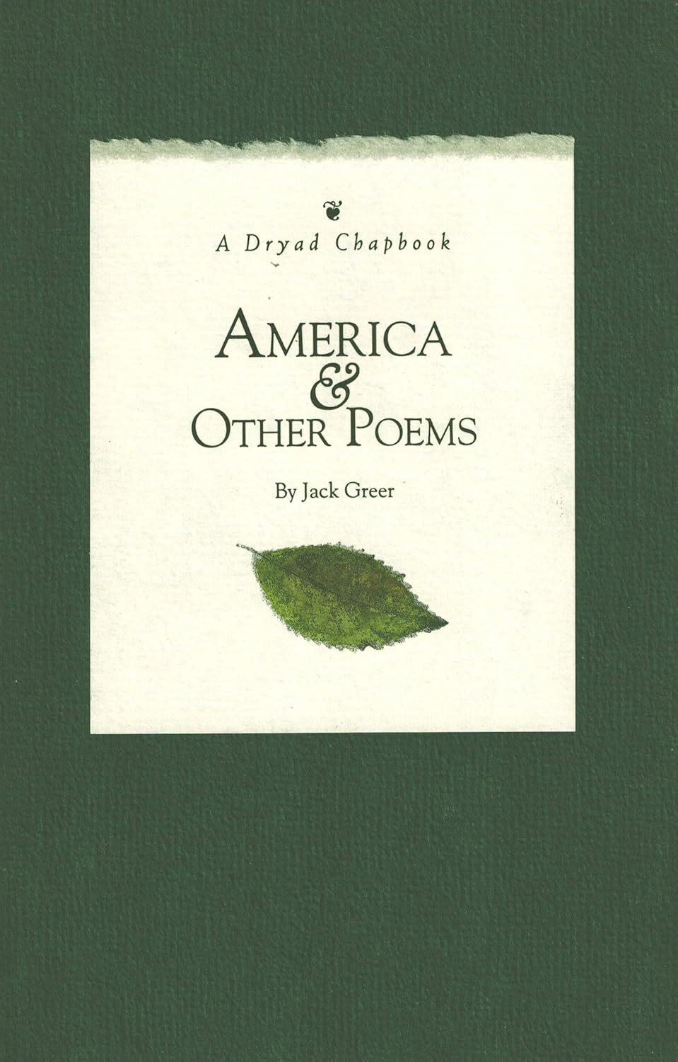 America & Other Poems