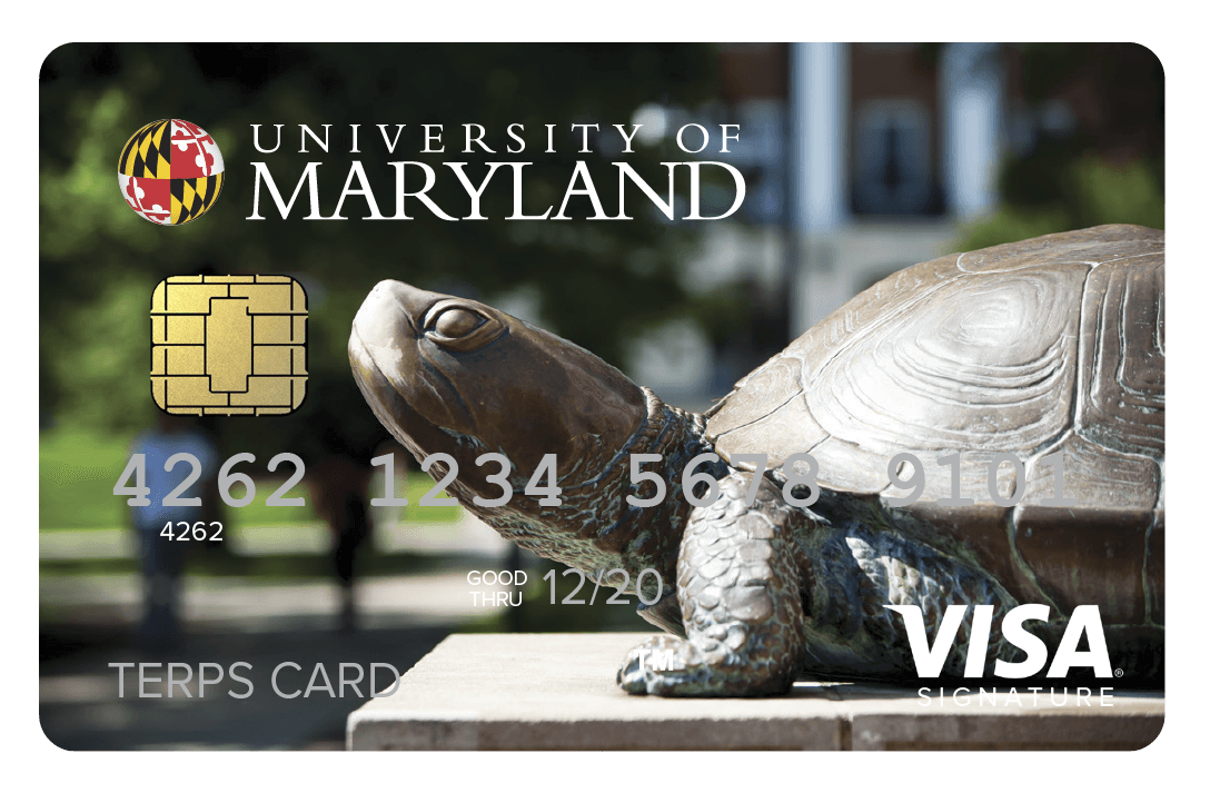 University of Maryland Terps Card Visa Card