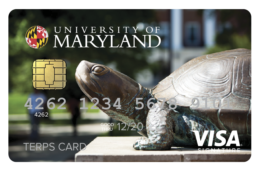 University of Maryland Terps Card Visa Card