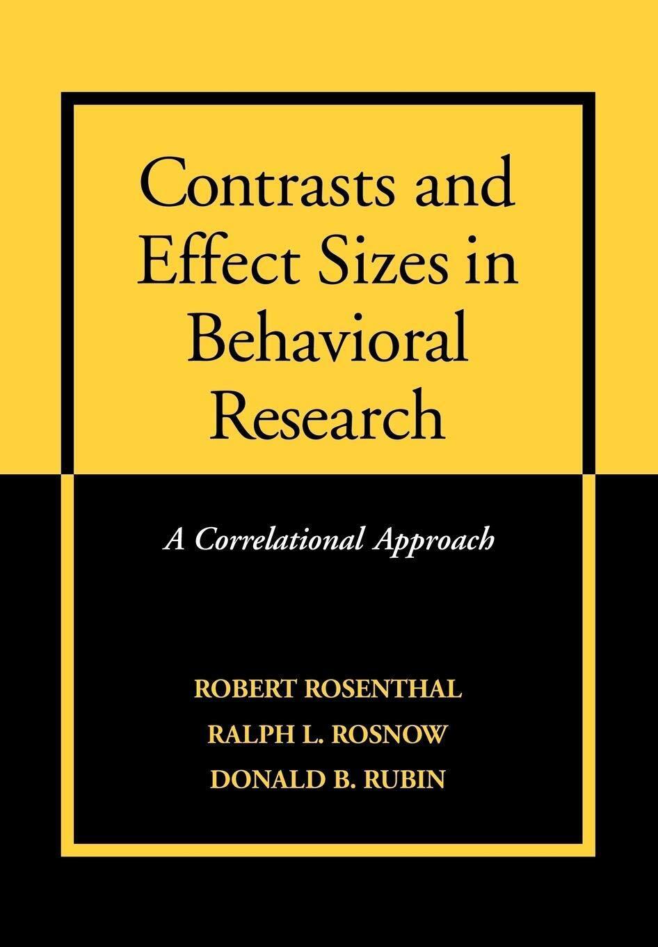 Contrasts and Effect Size in Behavioral Research