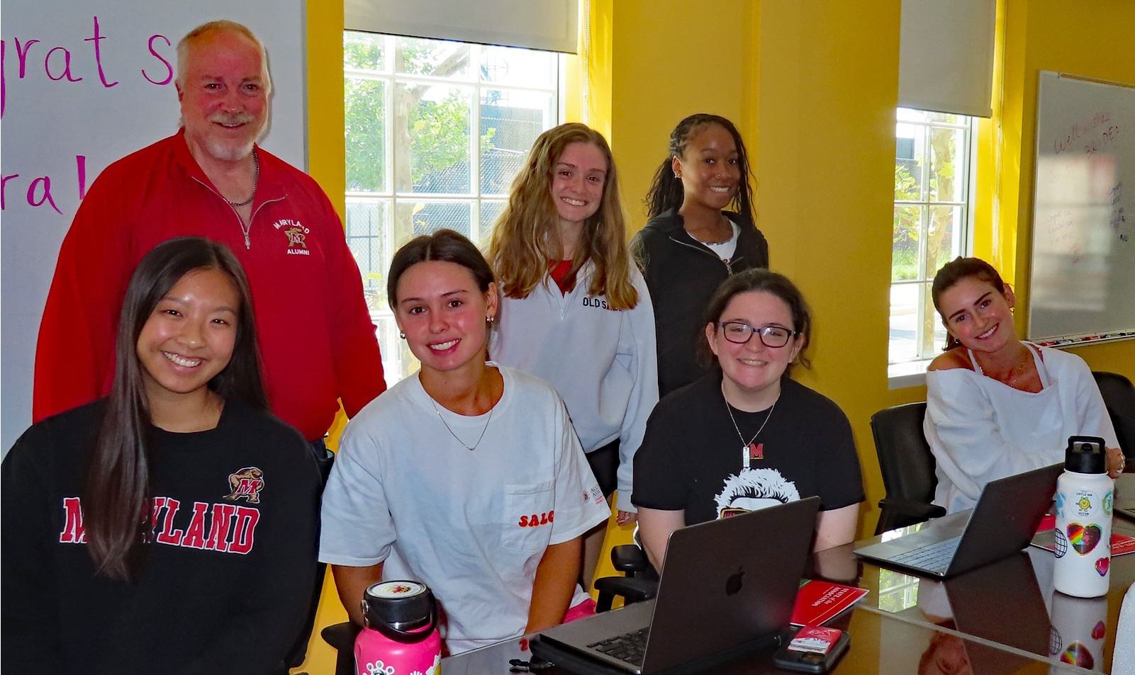 Group of SALC students with Dr. Rocky Lopes '80