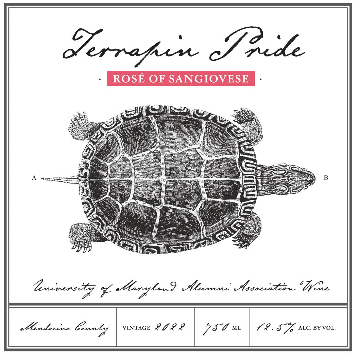 Terrapin Pride Wine Rose front label