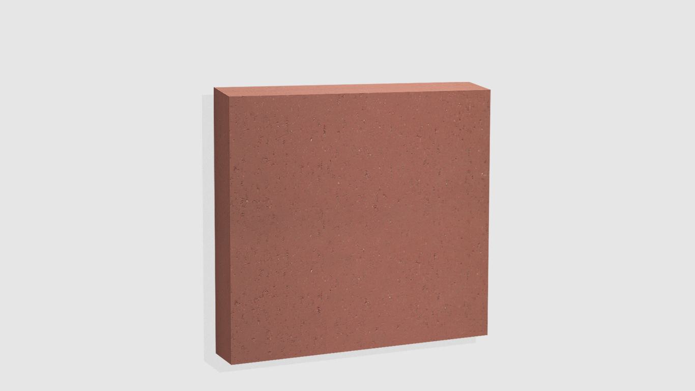 Rendering of red clay 8x8 paver