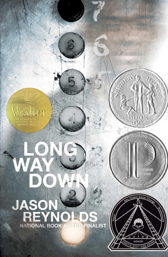 Book cover for Jason Reynolds ’05 – Long Way Down